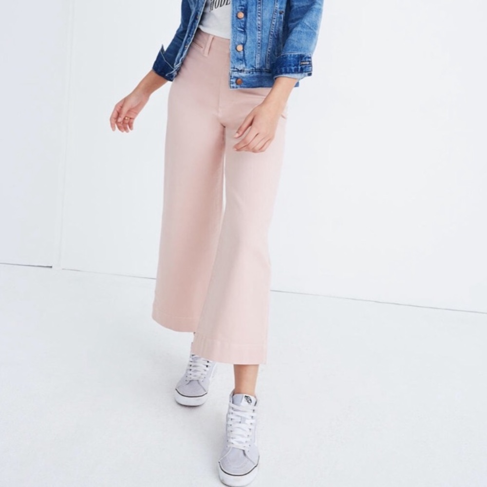 Madewell Emmett Wide Leg Crop Pants 23 Petite